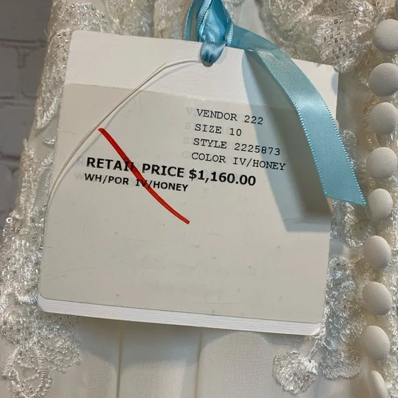NEW Mori Lee Ailani Ivory Bridal Gown Wedding Dress Style 5873 Size 10 - Picture 13 of 16